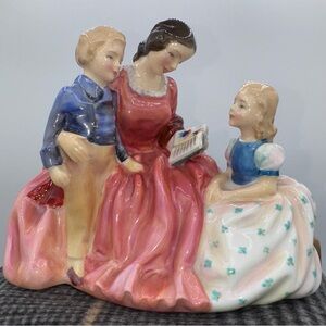 Royal Doulton “Bedtime Story” 1949 Vintage English Porcelain Figurine Post-war